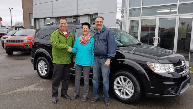 Félicitations à mes clients fidèles Mme. Marie-Claude Morin et M. Michel Malouin. Merci beaucoup et bonne route.