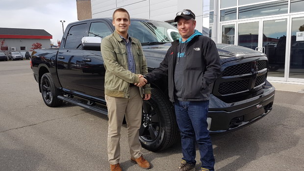 Merci à M. Francois Charest propriétaire de Protection Incendie Xpert pour l'acquisition de son Ram 1500 Big Horn 2018 ecodiesel. Bonne route !