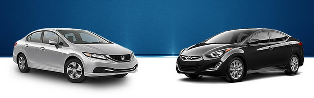 Honda Civic 2015 vs. Hyundai Accent 2015