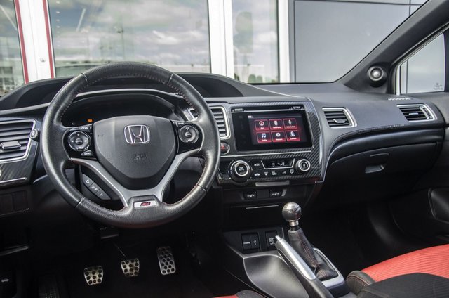 2015 Honda Civic Coupe Si Red Interior Navigation Backup