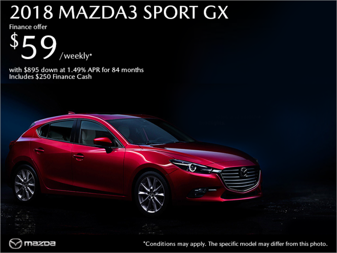Get the 2018 Mazda3 Sport Today!
