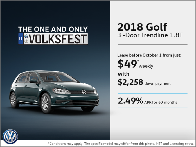 Get the 2018 Golf 3-Door Today!