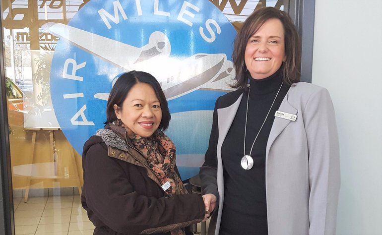 Winner of 5000 Air Miles (New Car Dept) October
