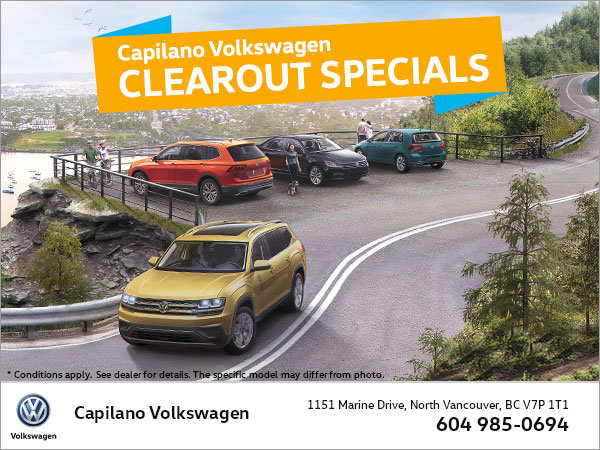 Capilano VW Clearout Specials!