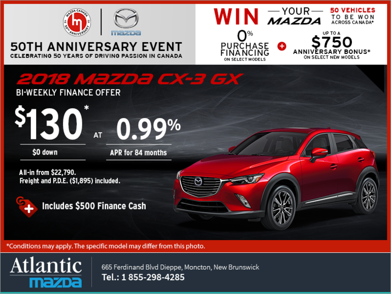 Get the 2018 Mazda CX-3 Today!