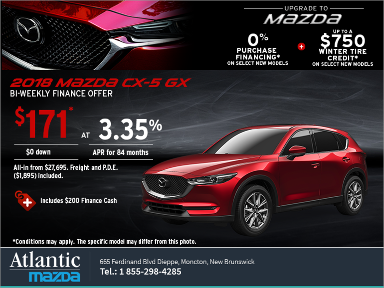 Get the 2018 Mazda CX-5 Today!
