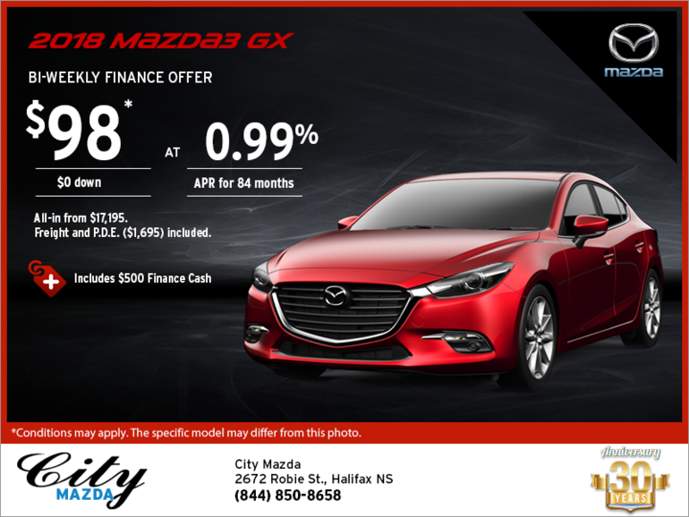 Get the 2018 Mazda3 Today!