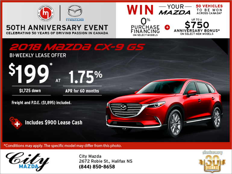 Get the 2018 Mazda CX-9 Today!