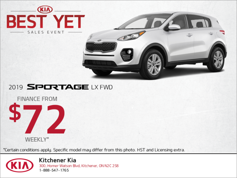Lease the 2019 Sportage!