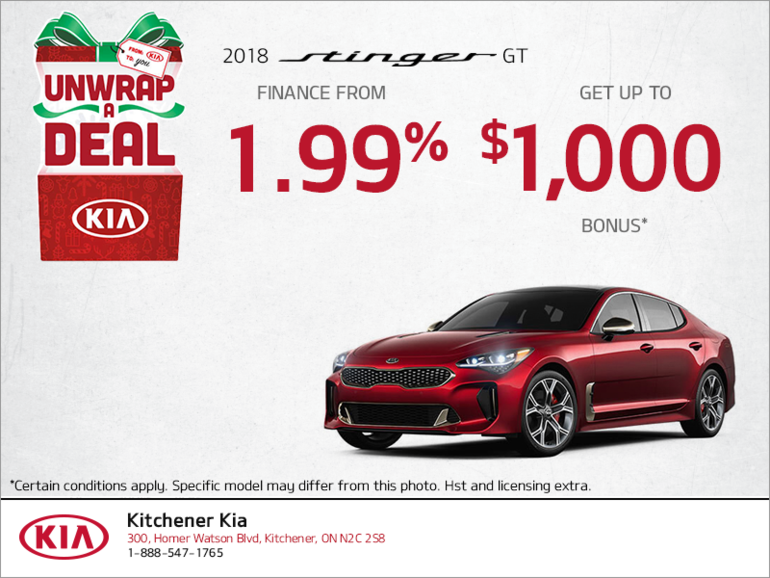 Get the 2018 Kia Stinger!