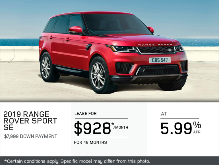 The 2019 Range Rover Sport SE V6