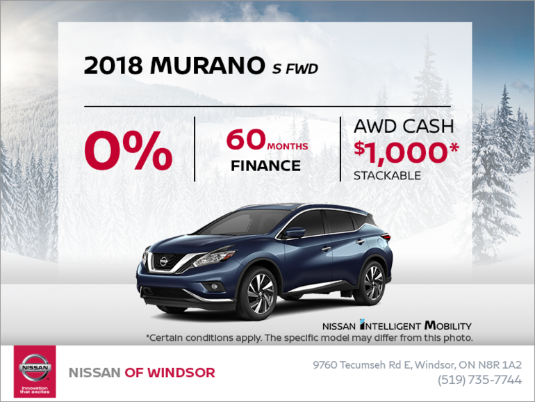 Get the 2018 Murano Today!