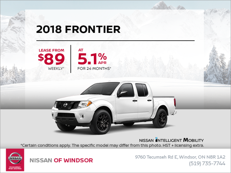 Get the 2018 Nissan Frontier Today!