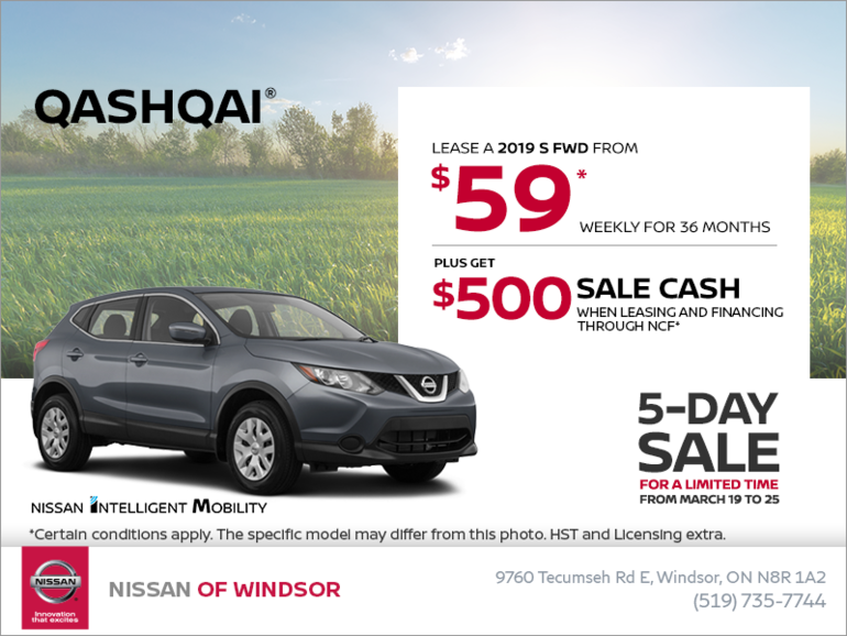 Get the 2019 Nissan Qashqai Today!