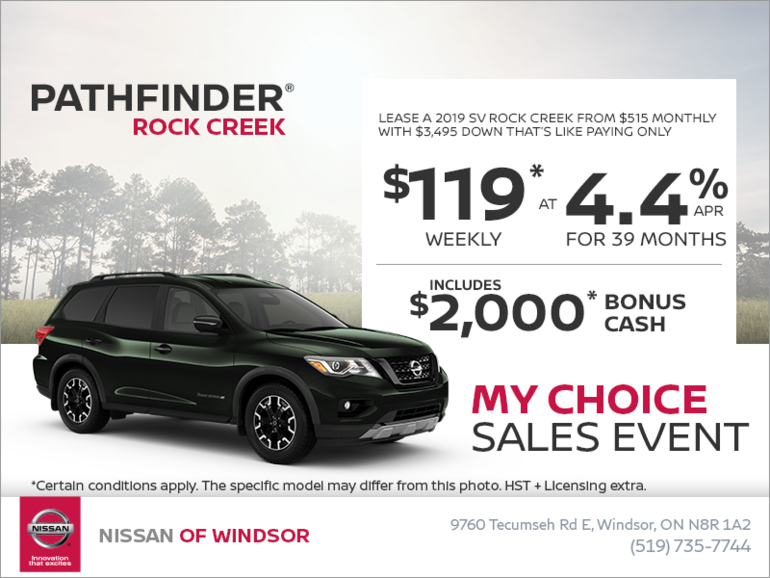 Get the 2019 Nissan Pathfinder Today!