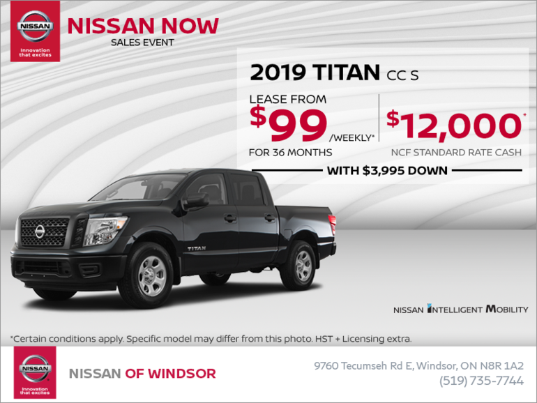Get the 2019 Nissan Titan Today!