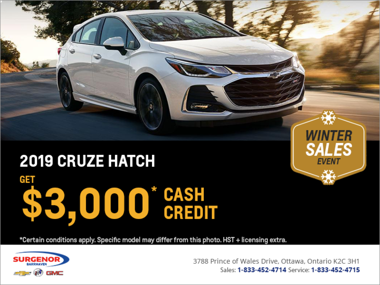 Get the 2019 Chevrolet Cruze Hatch