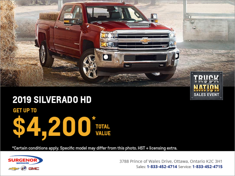Get the 2019 Chevrolet Silverado HD