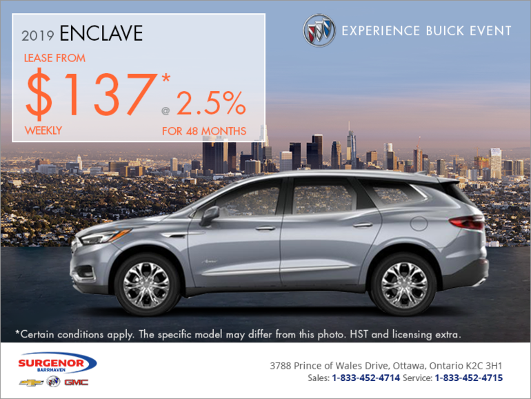 Buick Enclave Lease >> Lease The 2019 Buick Enclave Surgenor Barrhaven Buick Enclave Lease >> Lease The 2019 Buick Enclave Surgenor Barrhaven
