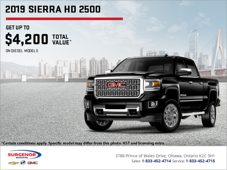 The 2019 GMC Sierra HD 2500