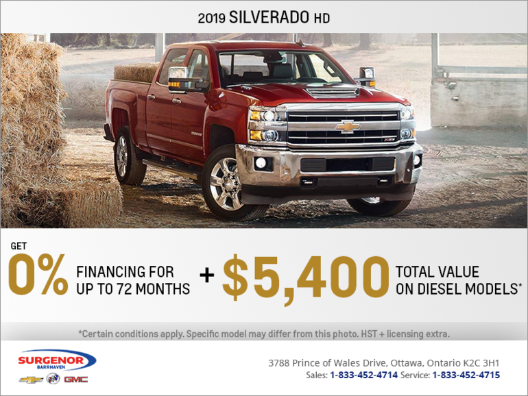 Get the 2019 Chevrolet Silverado HD