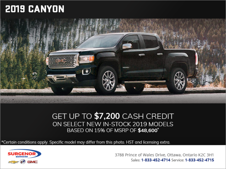 The 2019 GMC Canyon