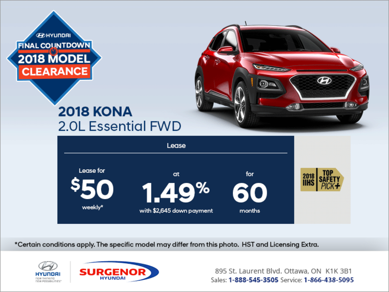 Lease the 2018 Kona!