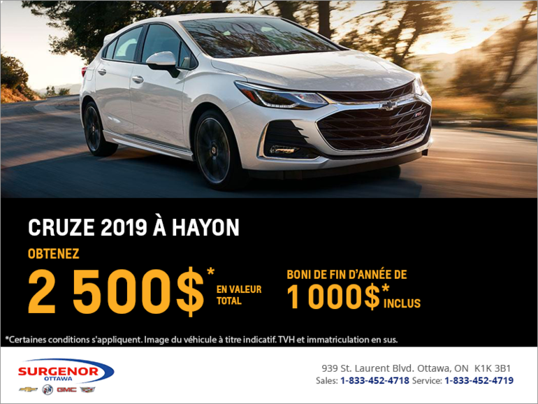 Chevrolet Cruze à hayon 2019