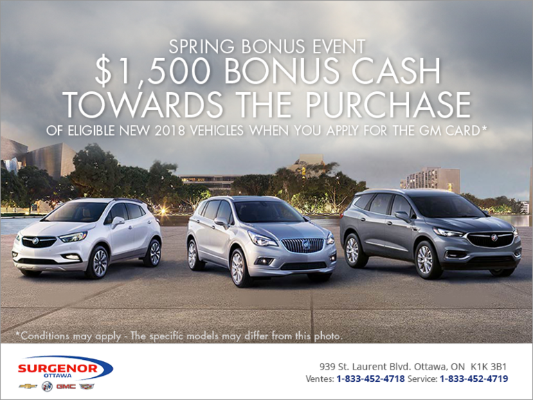 Spring Bonus Event