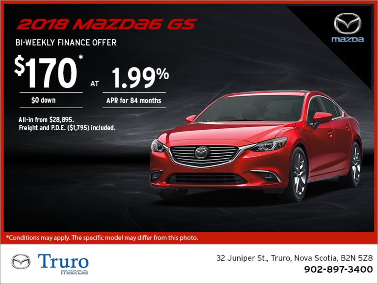 Get the 2018 Mazda6 Today!