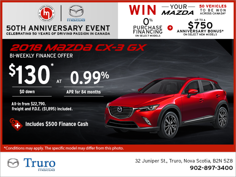 Get the 2018 Mazda CX-3 Today!