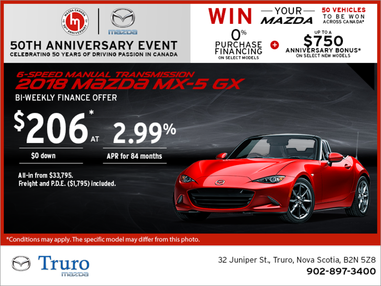Get the 2018 Mazda MX-5 Today!