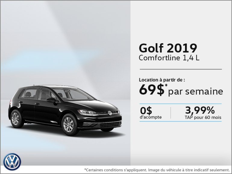 Louez la Golf 2019!