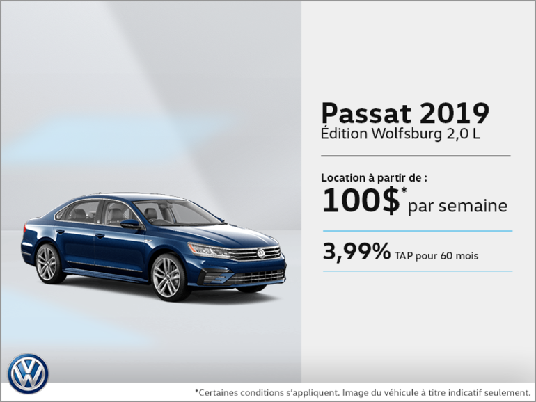 Louez la Passat 2019!
