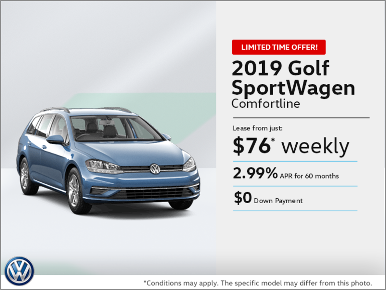 Get the 2019 Golf SportWagen!