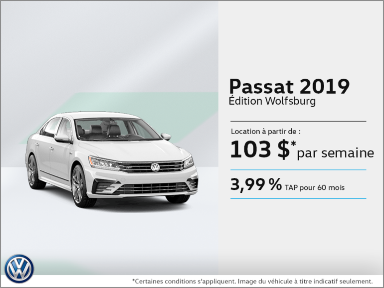 Louez la Passat 2019!