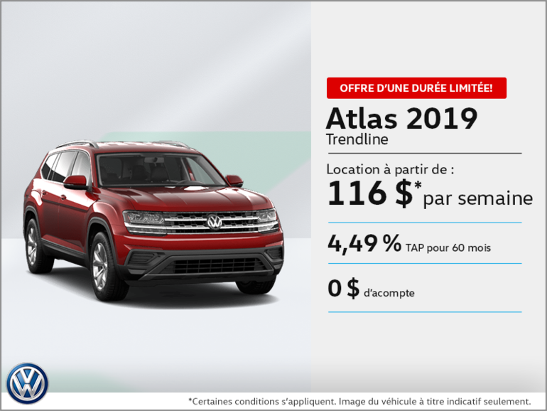 Louez l'Atlas 2019!