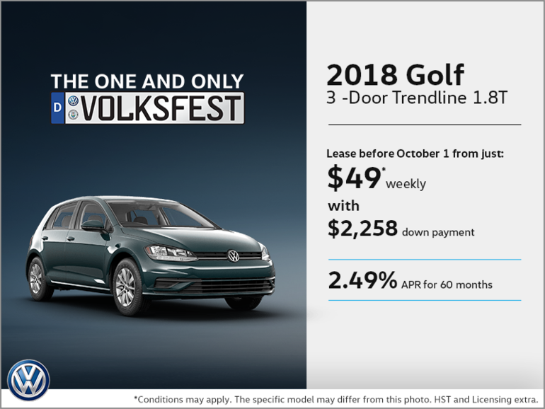 Get the 2018 Golf 3-Door Today!