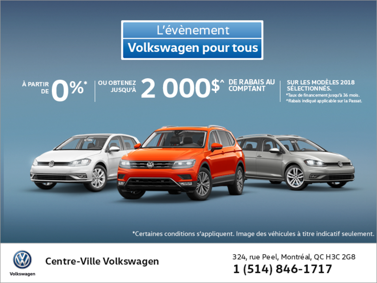 L'évènement Volkswagen pour tous!