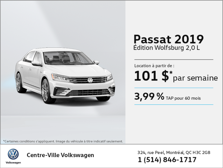 Louez la Passat 2019!