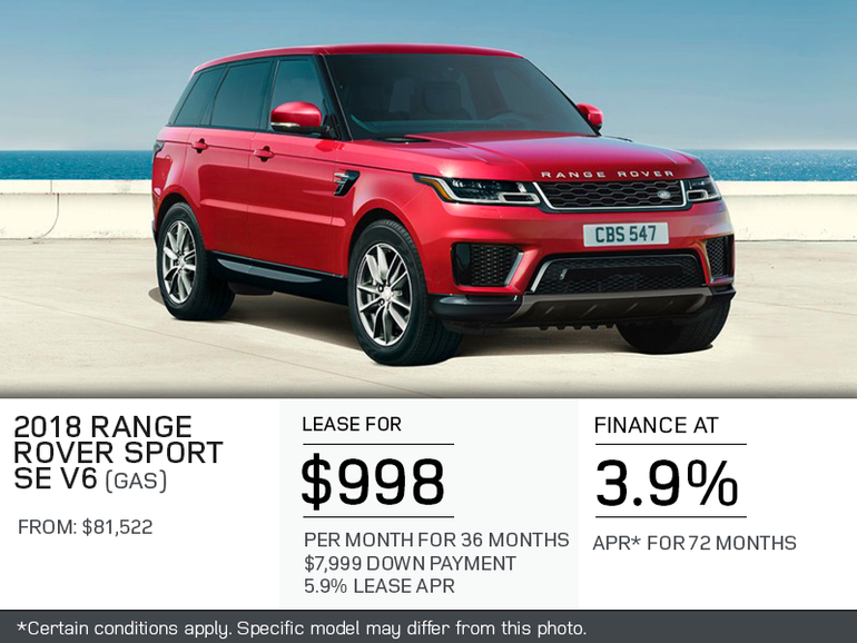 The 2018 Range Rover Sport SE V6