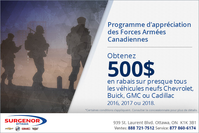 Remise au personnel militaire