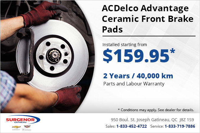 Get ACDelco Advantage Ceramic Front Brake Pads Installed!