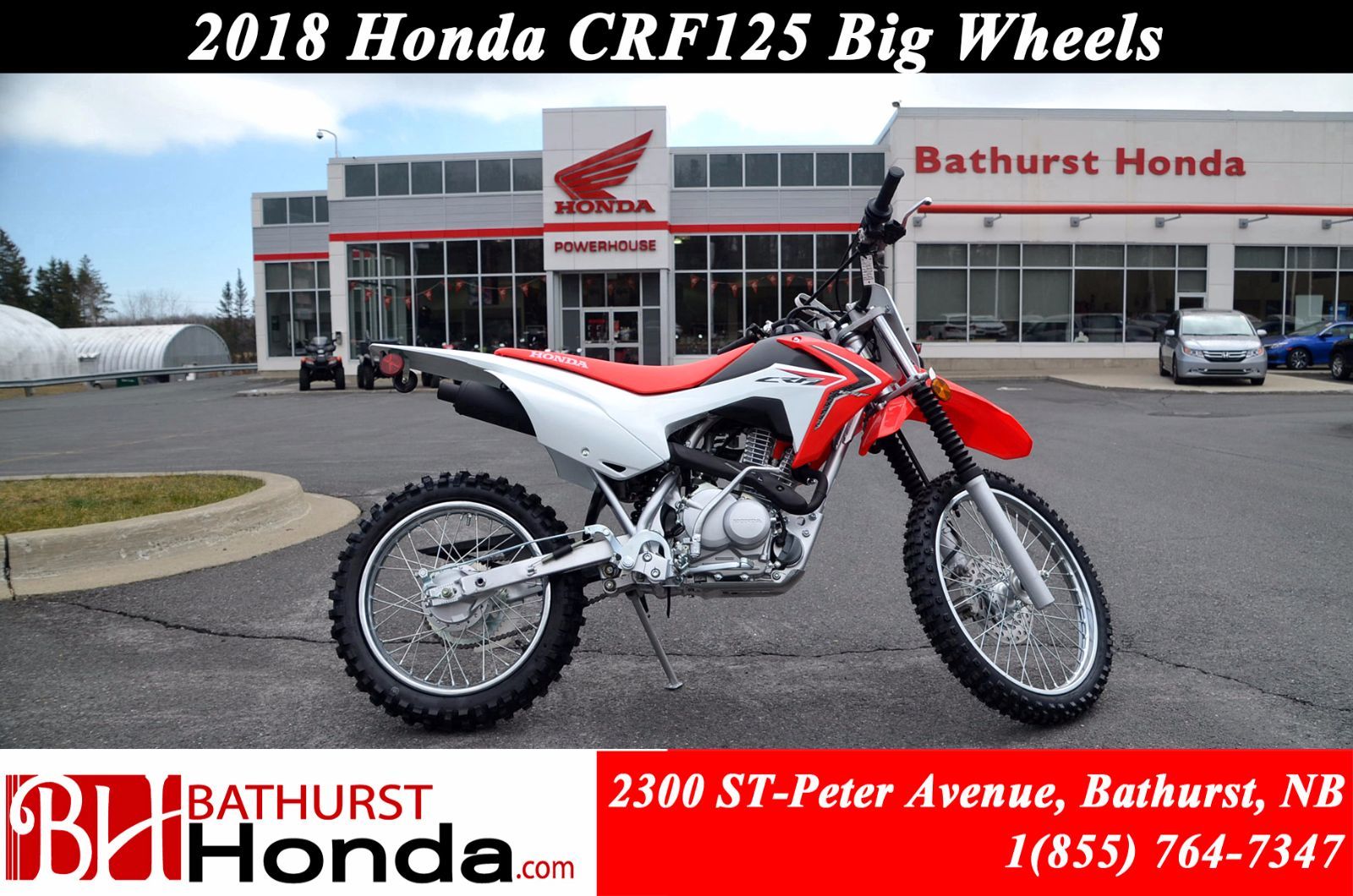 New 2018 Honda CRF125F Big Wheels at Bathurst Honda | #B8785