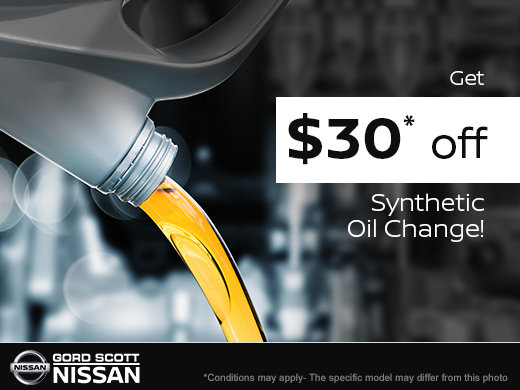 Get $30 Off a Synthetic Oil Change!