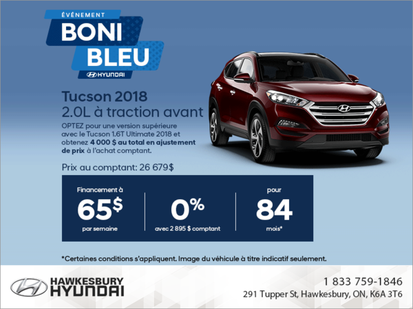 Procurez-vous le Tucson 2018!