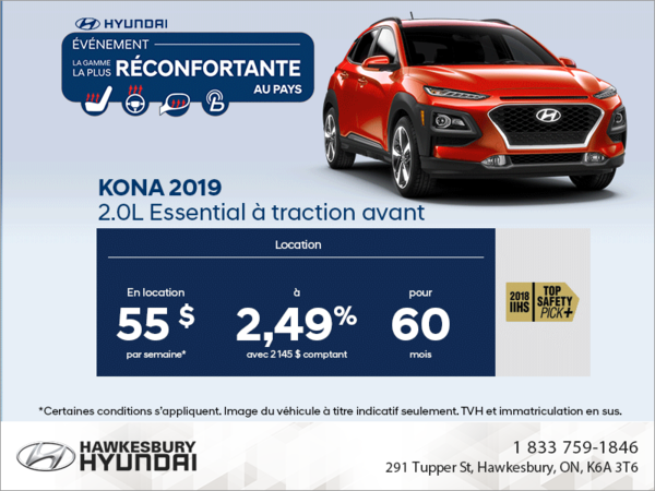 Louez la Kona 2019!