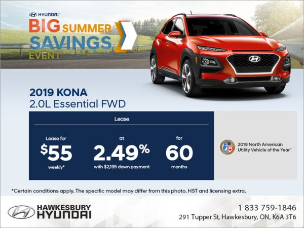 Lease the 2019 Kona!