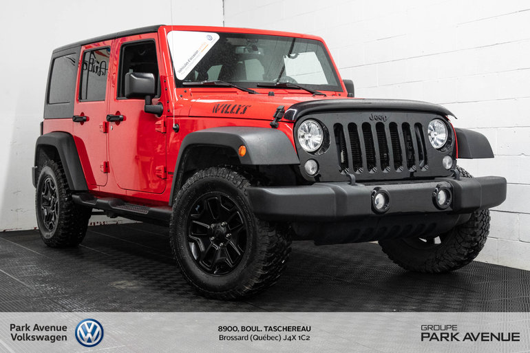 Used 2016 Jeep Wrangler Unlimited Unlimited Willys Wheeler Rouge 74 000 Km For Sale 31890 0 Park Avenue Volkswagen 191065b