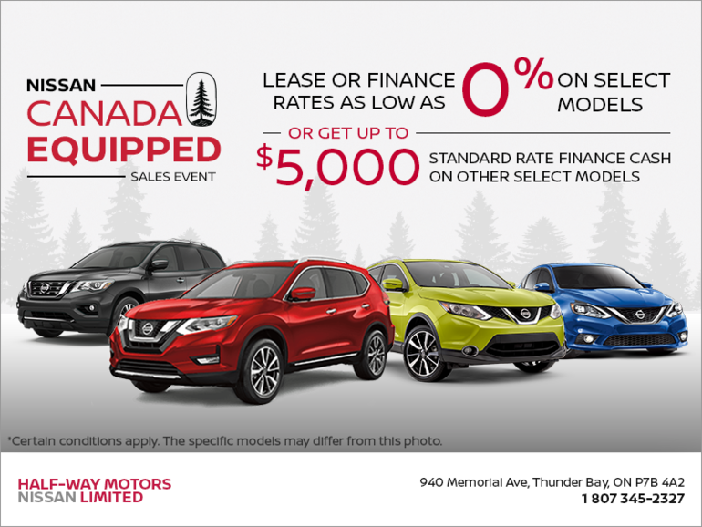 Nissan Canada Equipped Sales Event